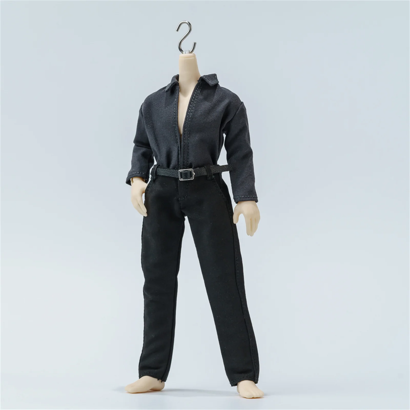 Lungo Frangivento Scala 1/12 Cappotto corto Colletto Giacca Abiti Maschili per 6 '' Anime Jiao Doll Solider Action Figure Personalizza