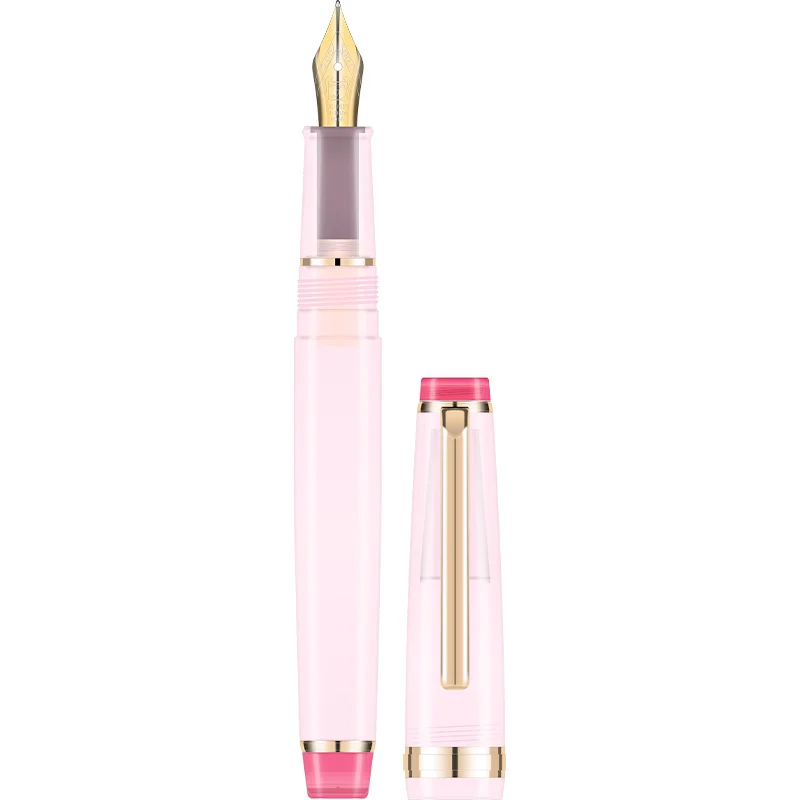 

MANYO PENT Sakura Bloom Fountain Pen Pink Resin with Gold Clip Luxury Limited Edition Collectible Gift Pen