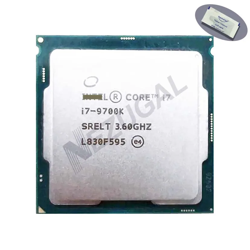 

I7-9700K I7 9700K SRG15 SRELT 3.60 up to 4.90 Ghz Eight Core 12M 95W LGA1151 CPU processor