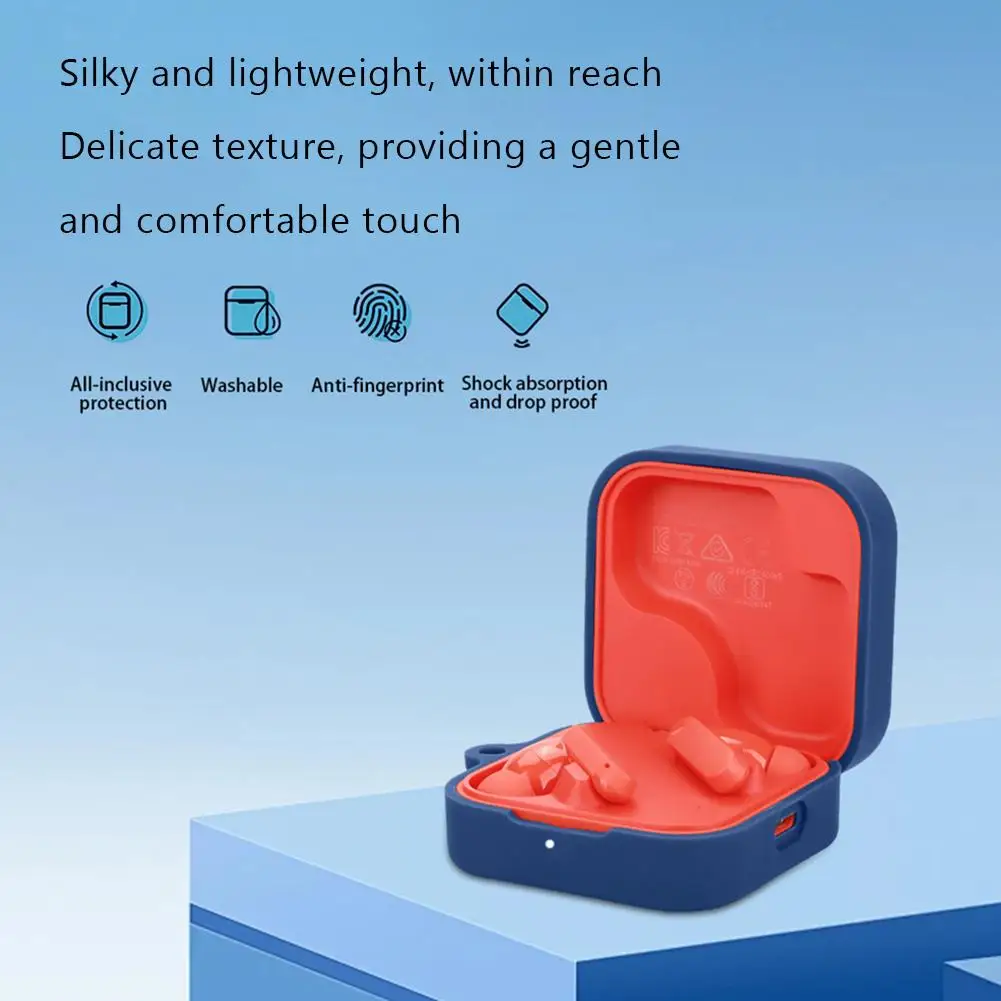 For CMF BudsPro 2 Earphone Silicone Protective Case Drop-Proof Dust-Proof Headphone Box Cover