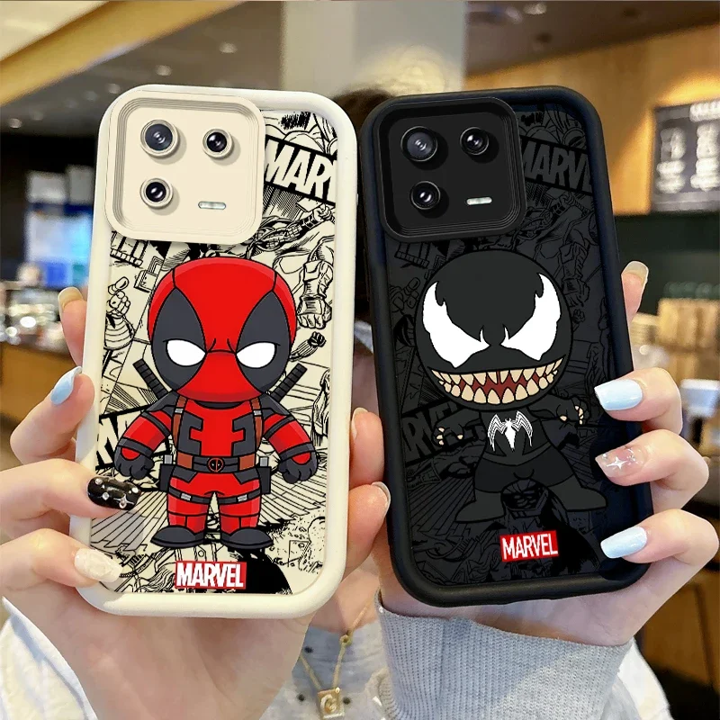 

Cartoon Hulk Deadpool Venom Marvel Super Hero Phone Case for XIAOMI Poco F5 X5 X3 Pro 14 13 12 Pro Shockproof Phone Case Cover