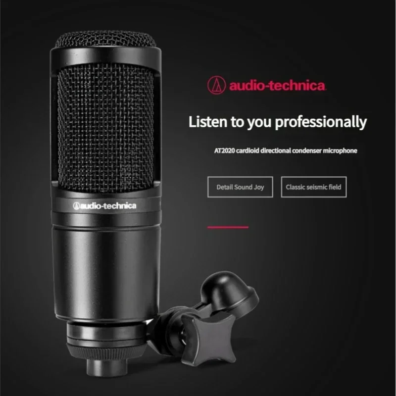 Image 4: Audio Technica – Microphone à condensateur cardioïde filaire AT2020, Original, enregistrement professionnel en direct, Vocal Pro Studio, karaoké
