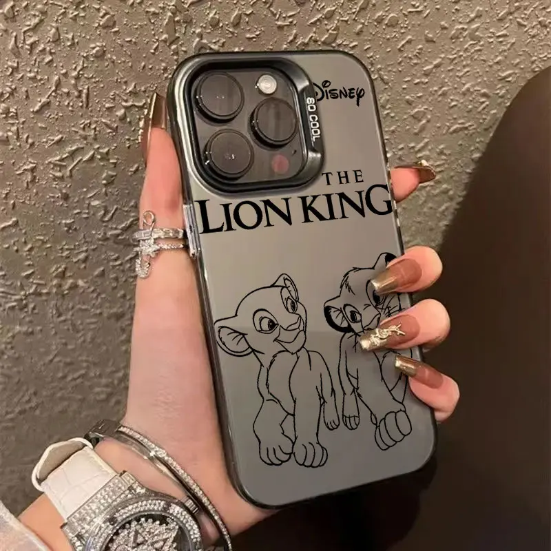 ديزني الأسد الملك خط كوكه لابل آيفون 17Air 16e 16 14 15 13 11 برو ماكس 16 زائد 12 17 حافظة مضادة للصدمات غطاء هاتف ناعم #3