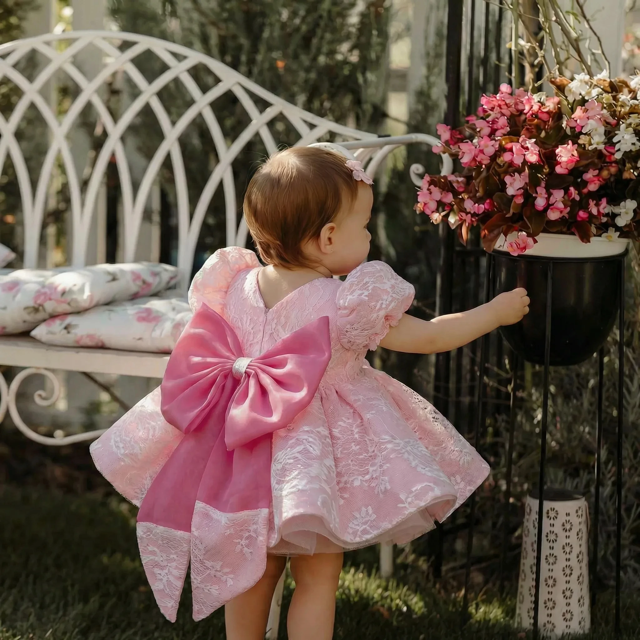 فستان أنيق وردي لامع من الدانت - مراجعة Toddler Girl Tulle Party Dress وسعره
