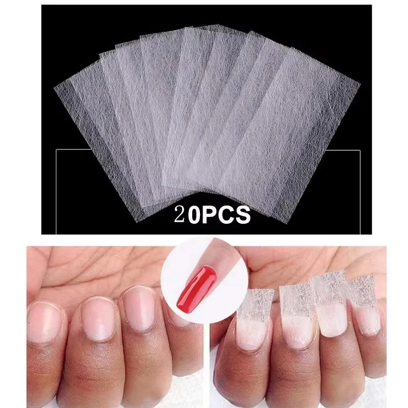Nagelverlängerungs-Fiberglas-Nagelfolie, Vliesfaser-Gel-Nagelpflege-Werkzeuge für Frauen, DIY-Nagelkunst-Verlängerungszubehör – Detail 2