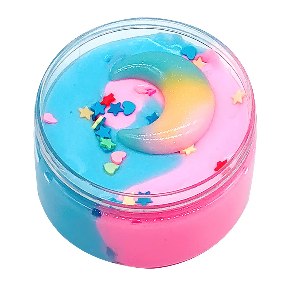 100ML Beautiful Color Mixing Cloud Slime Scented Stress Kids Toy