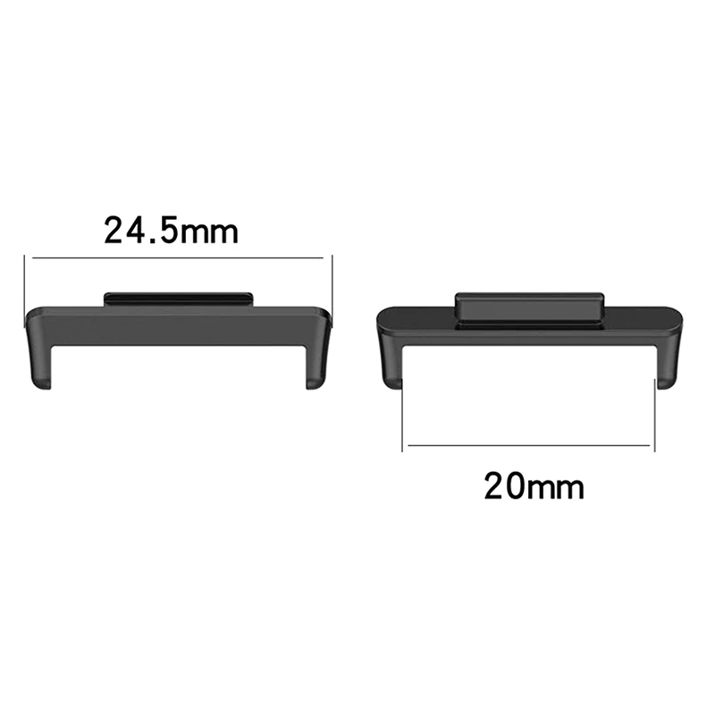 Adaptador de conector de correa de reloj, 2 piezas, Conector de Metal de repuesto, accesorios de pulsera