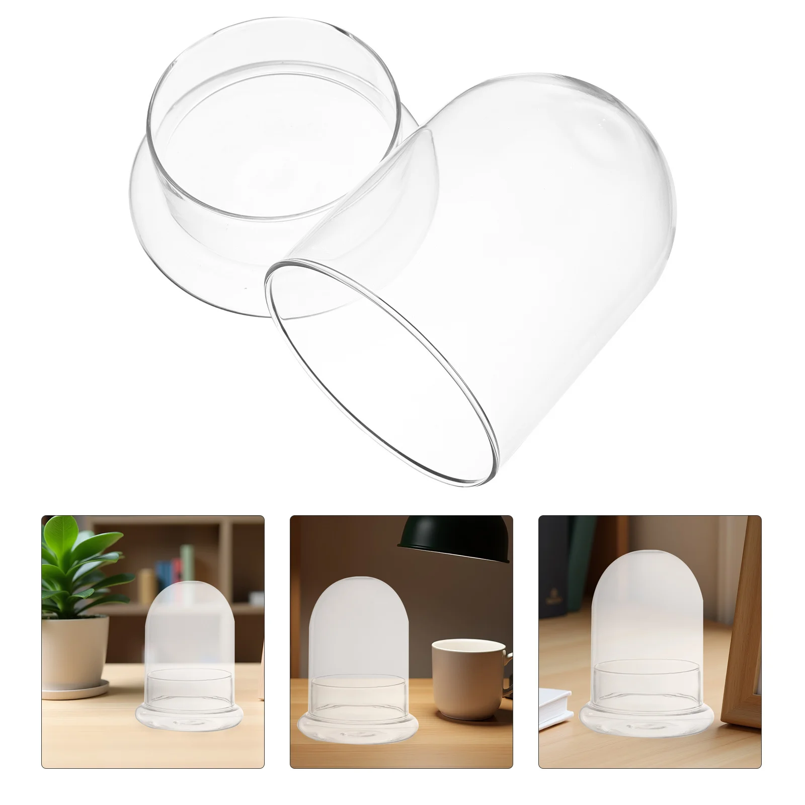 

Eco-Friendly Terrarium Glass Jar with Lid for Micro Landscape DIY Decor Home Office Bedroom Desktop Ornament Clear Landscape