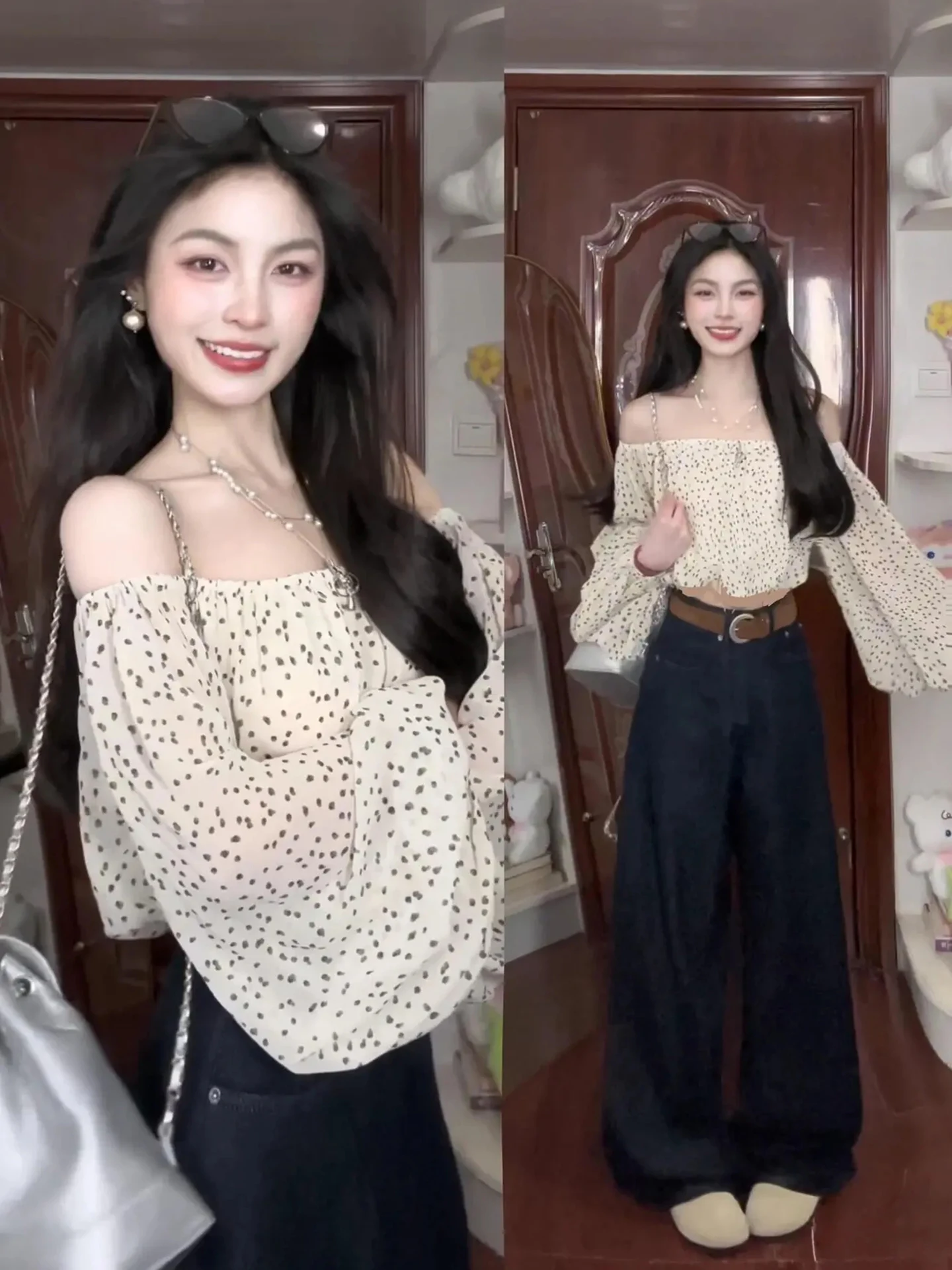 

Bright Style Women's Shirt 2026 Summer New Short Length Chiffon Slimming Sweet And Spicy Princess Feeling Elegant Top