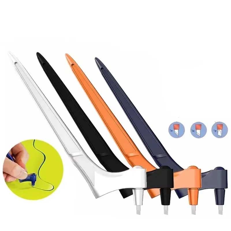 Herramientas de corte para manualidades DIY, pluma de corte para tallado de madera, herramienta de corte artesanal con hoja giratoria de acero 360 de seguridad, 3/5/10 Uds.