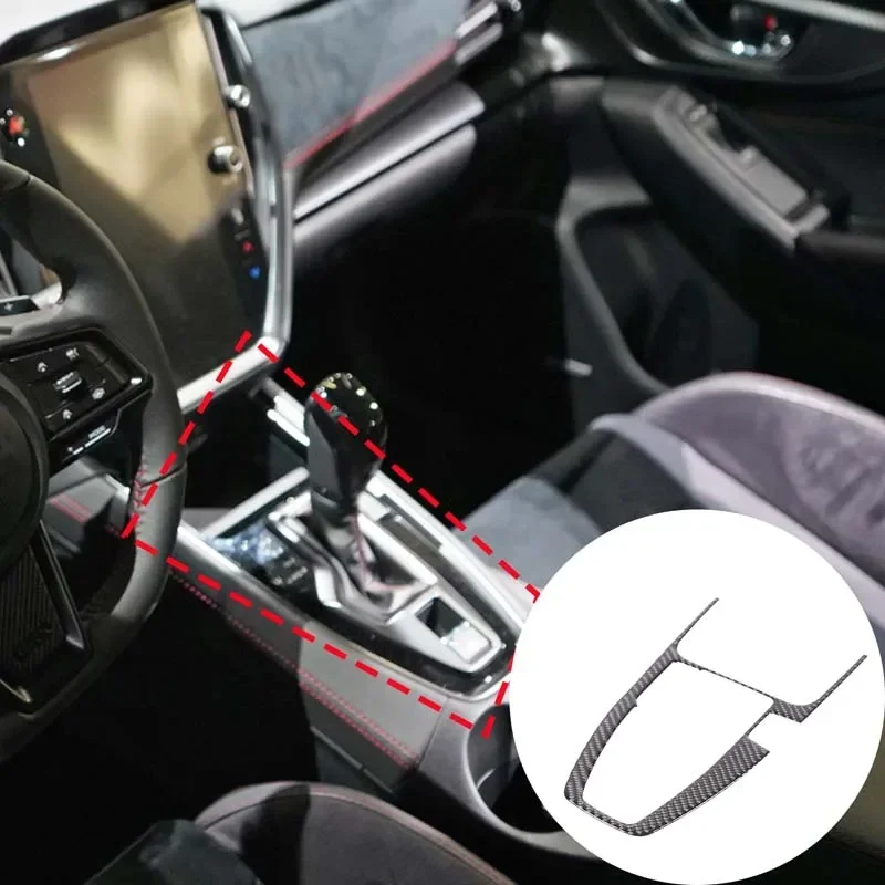 Do Subaru WRX 2021-2023 z miękkiego włókna węglowego kontrola centralna przesunięcia dekoracja paneli akcesoria do modyfikacji wnętrza