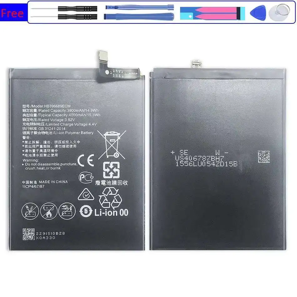 

Аккумулятор HB396689ECW HB406689ECW для Huawei Y7 Prime 2017 Mate 9 Pro для Honor 8C Y9 2018 Enjoy 7 Plus P40 Lite E Trt-L53 TRTL21A