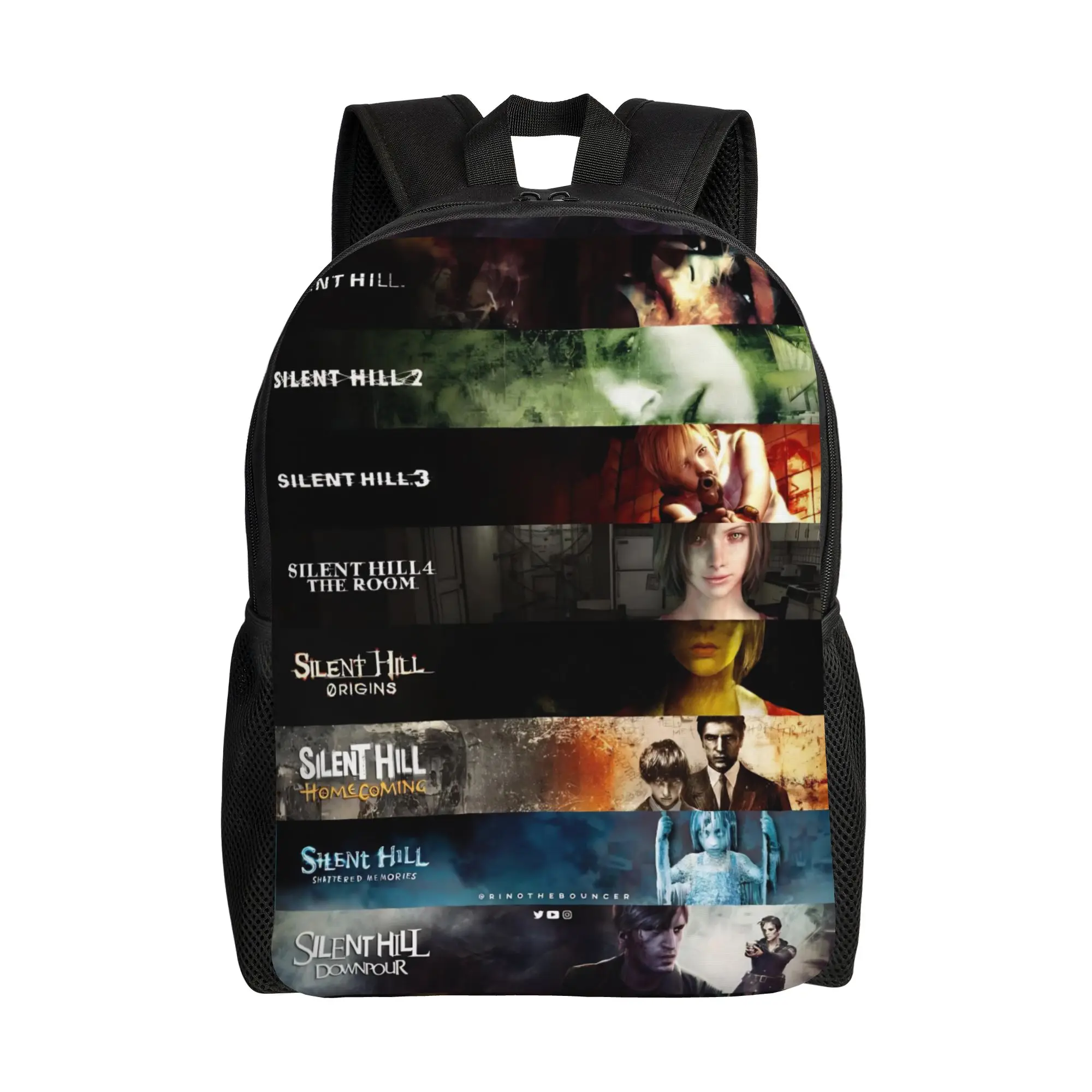 

Silent Hill Game Print Backpack Male Print Backpacks Polyester Casual School Bags Sport Custom Rucksack