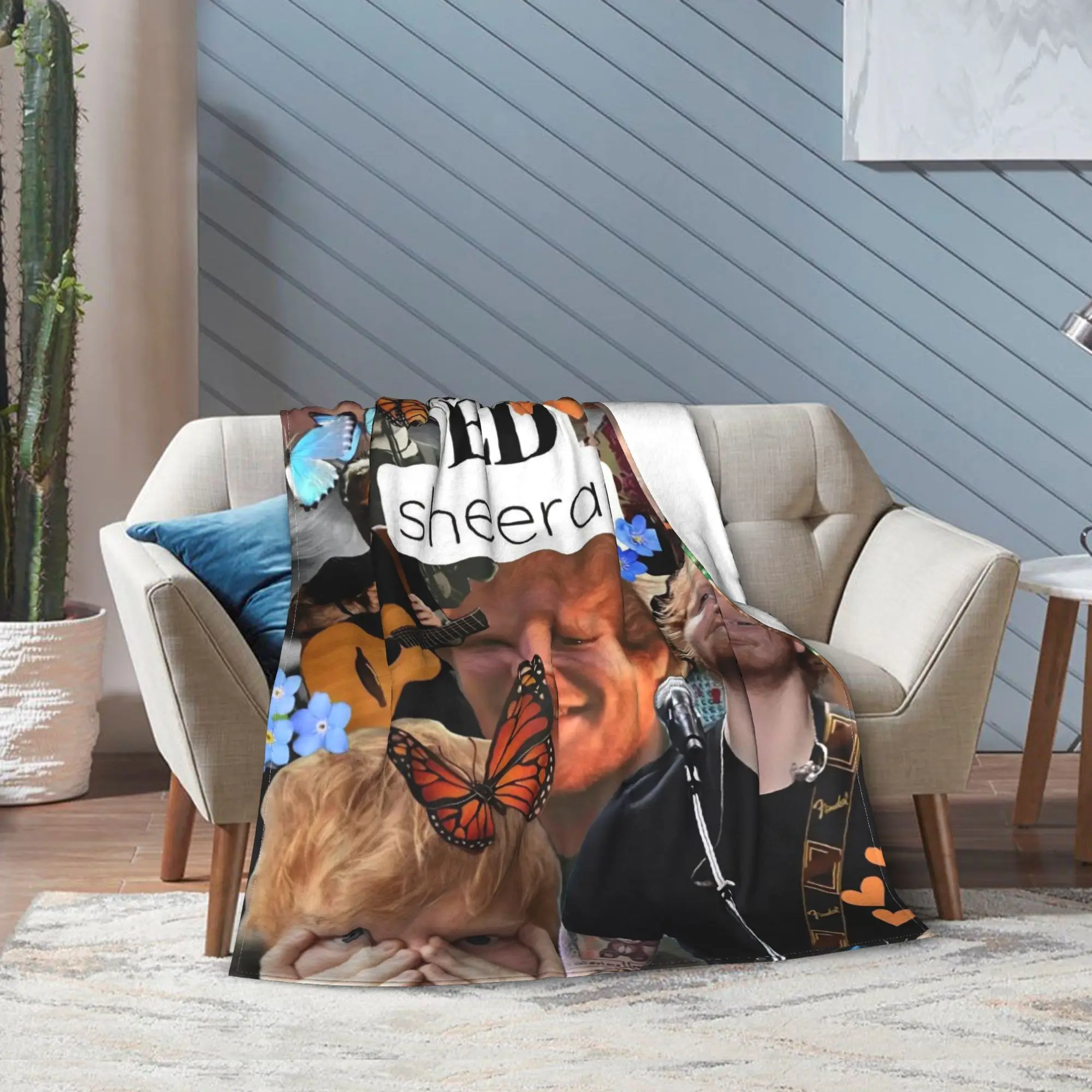 Ed Sheeraned Loop Tour 2026 رمي بطانية للأريكة بطانية قطيفة ناعمة 50x60 بوصة أحجام متعددة المفرش لجميع المواسم