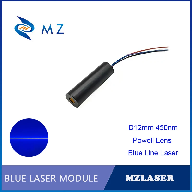 

Blue Line TTL/PWM Laser Diode Module Hot Selling Compact D12mm 450nm 20mw Powell Lens Laser Industrial Grade