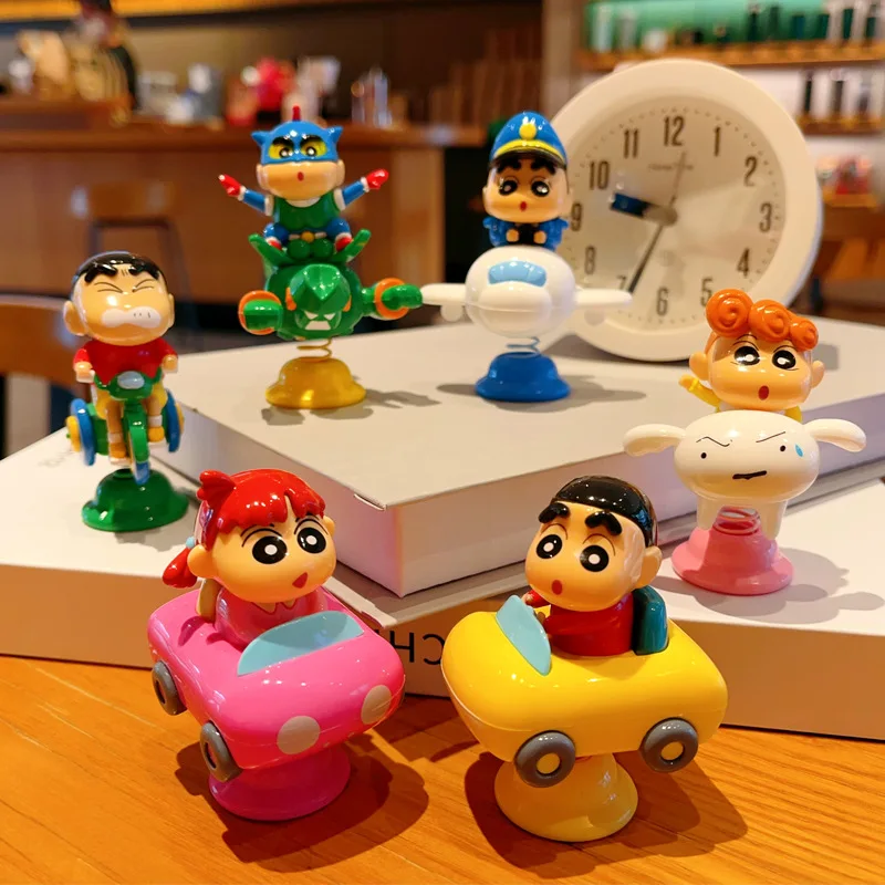 Crayon dos desenhos animados shin chan decoração de mesa caixa cega tendência criativa jogo periférico boneca dos desenhos animados presente festival das crianças