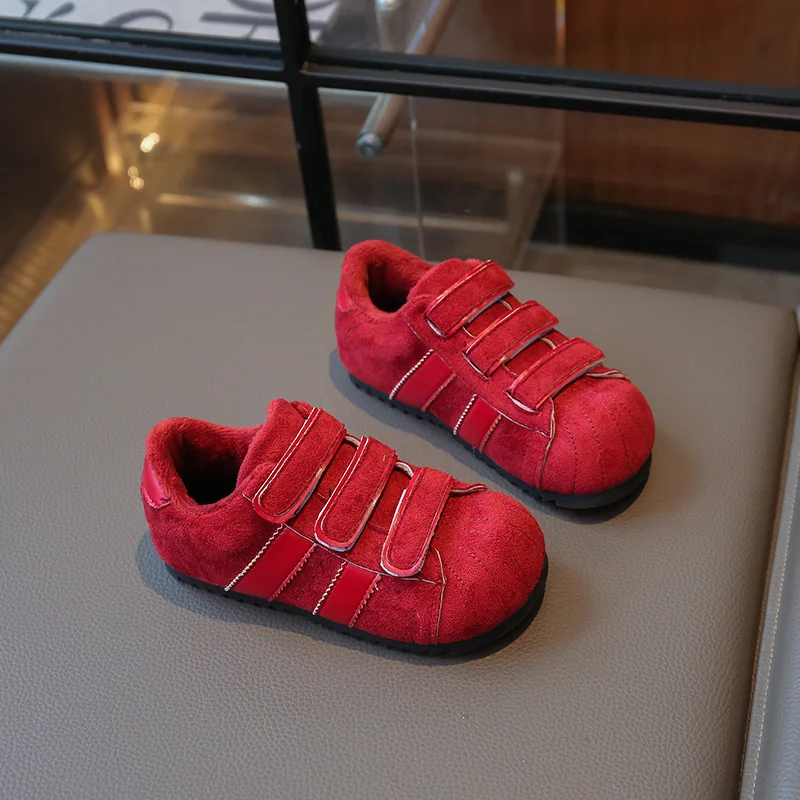 

Модная детская хлопковая обувь в стиле ретро, 2024, лоскутная леопардовая зимняя обувь для девочек, теплая детская повседневная плюшевая обувь на мягкой подошве, нескользящая