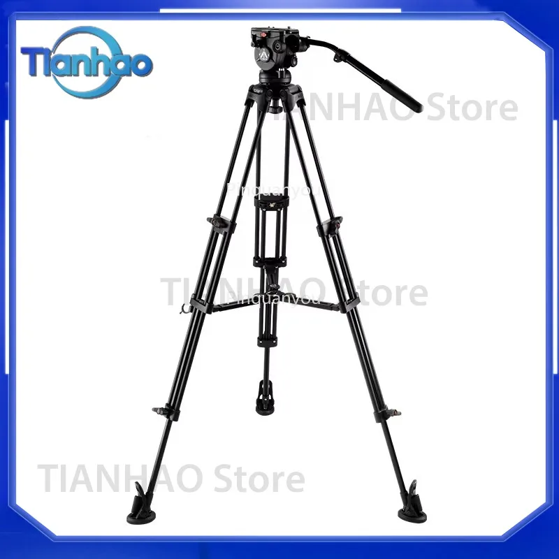 EI740A 75mm Bowl Aluminum Camera Tripod Kit for Video Camcorder with 8kg Payload