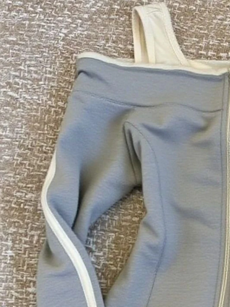 Felpa in due pezzi finta vintage estetica donna Y2k giacche slim casual con cerniera Grunge autunno nuovo cappotto a maniche lunghe patchwork