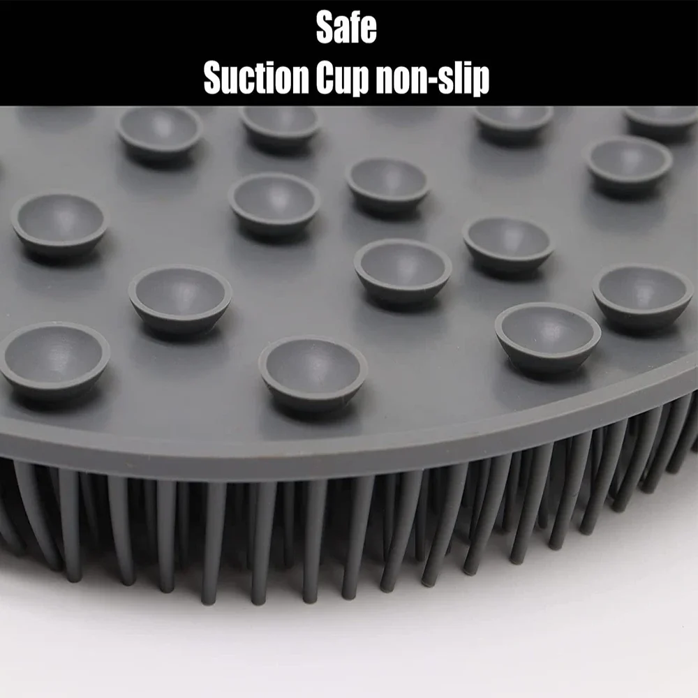 Schone gemassagede voeten Douche- en badvoetscrubbermat Verzacht harde huid op hielen Exfoliërende voetborstel Niet-buigend voetwaskussen