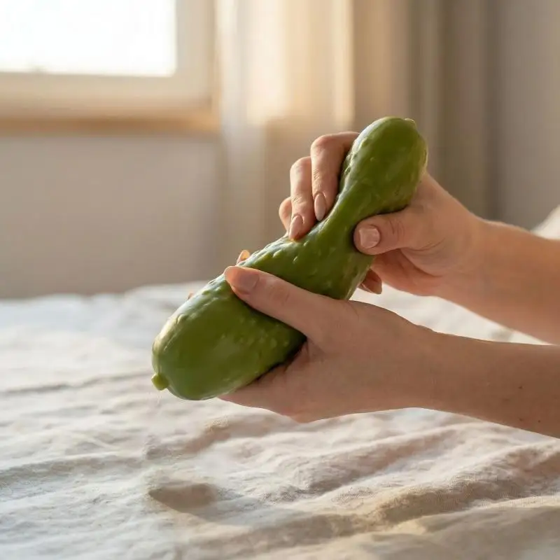 1Pcs Cucumber Shaped Squeezed Toy Creatively Gift For Kid Adult Sensory Playful Toy Realistic Interesting Decompression Toy view 4