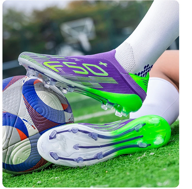 Neue Herren-Fußballschuhe Rutschfeste Sneakers Trainingsschuhe Bestseller Fußballstiefel Leichte Hochwertige Rasenplatzschuhe Mittelhohe Outdoor-Schuhe – Detail 37
