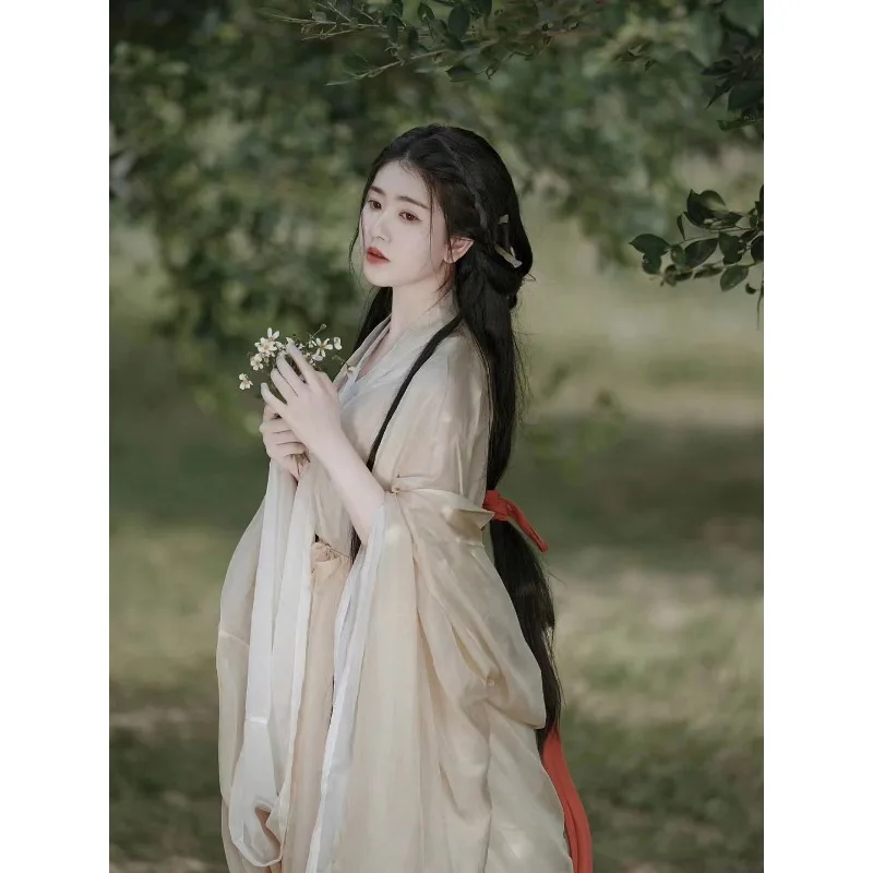 

Weijin Style Fairy Wide Sleeve Flowing Immortal Dress Elegant Ancient Costume