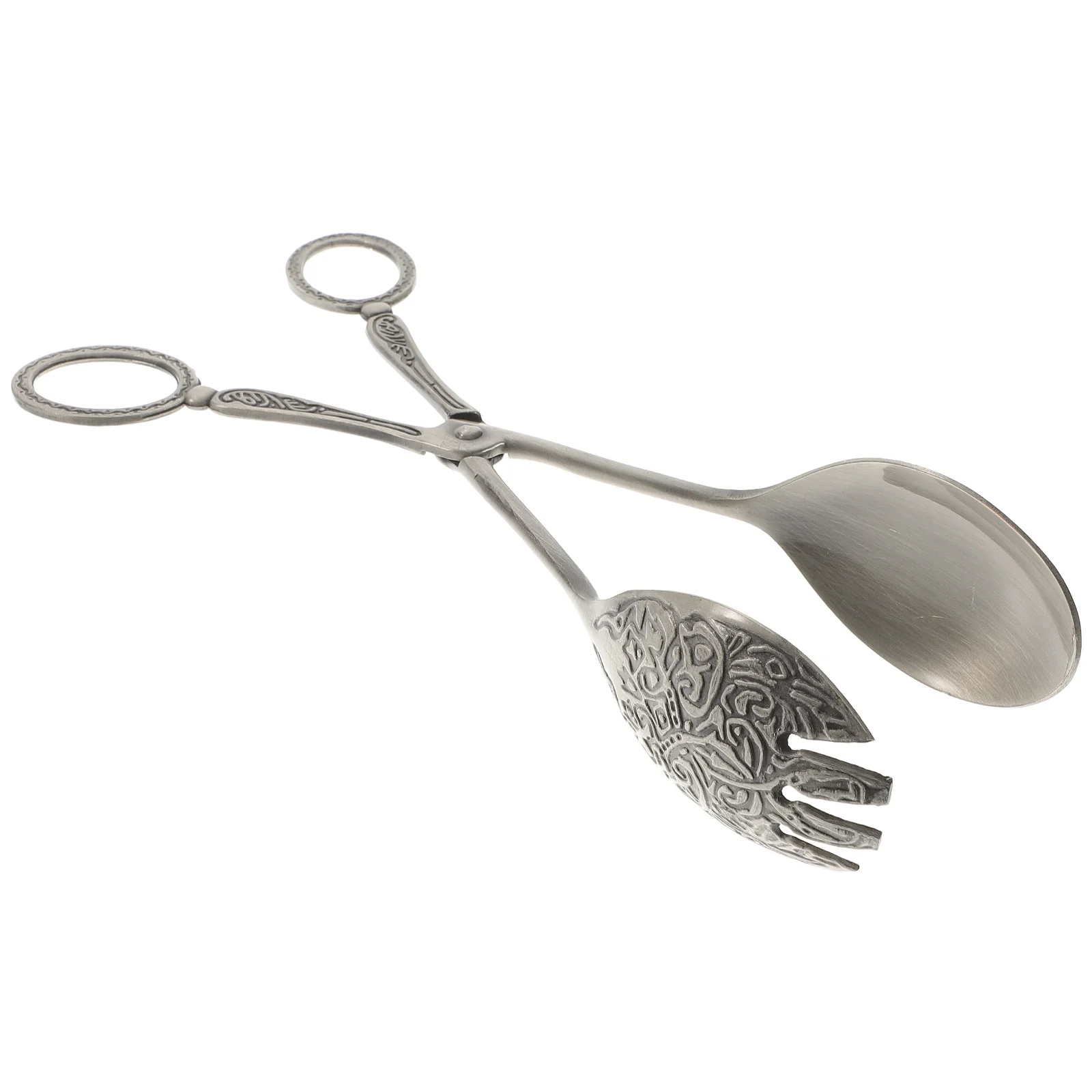 

Zinc Alloy Food Scissor Tong Silver Round Head Kitchen Serving Tongs for Cake Salad Biscuit Bread Bread Clips Food Tongs Scissor