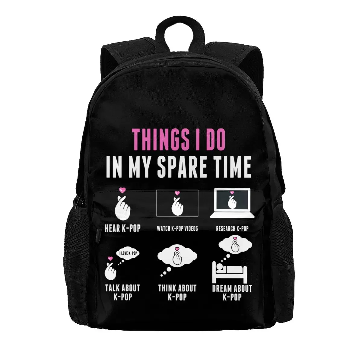 Things I Do In My Spare Time Kpop Merch K-Pop Large Capacity Backpack Hot Beach Bag Gymnast Bag Clothes Backpacks