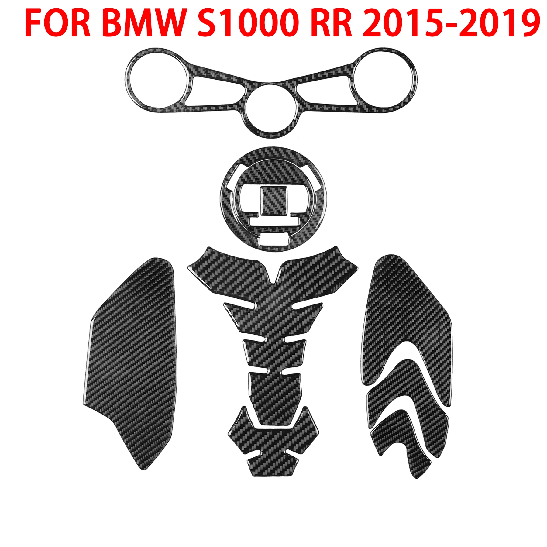 Carbon Fiber Motorcycle Side Sticker Fuel Tank Cap Samsung Sticker Panel Decorative Accessory Sticker For BMW S1000 RR 2015-2019