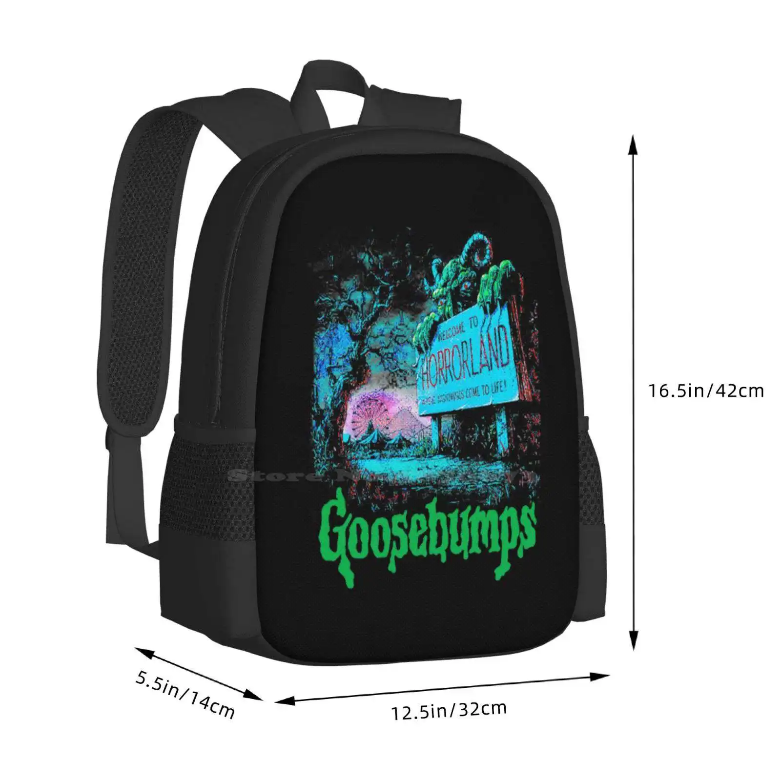 Goosebumps Horrorland Large Capacity School Backpack Laptop Bags Goosebumps Horrorland