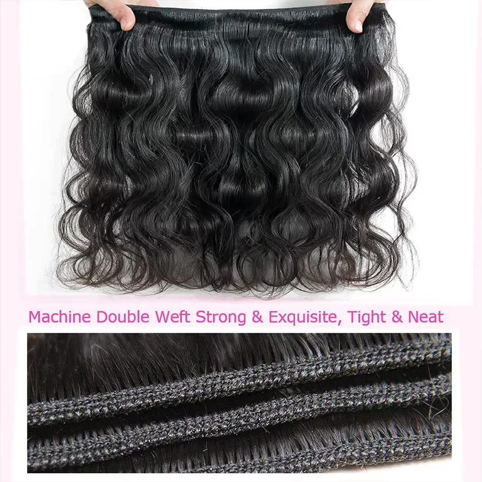 16A Body Wave Bundles Human Hair 30 40 Inch Remy Brazilian Virgin Weave Hair 3 4 5 Pcs Unprocessed Raw Hair Bundles Extensions image 5