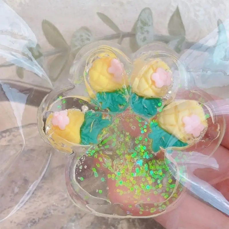 

96GC Прекрасная разноцветная мягкая игрушка на мальтозе Стресс -стресс Мягкая игрушка для мужчин Женщины Кошки лапы