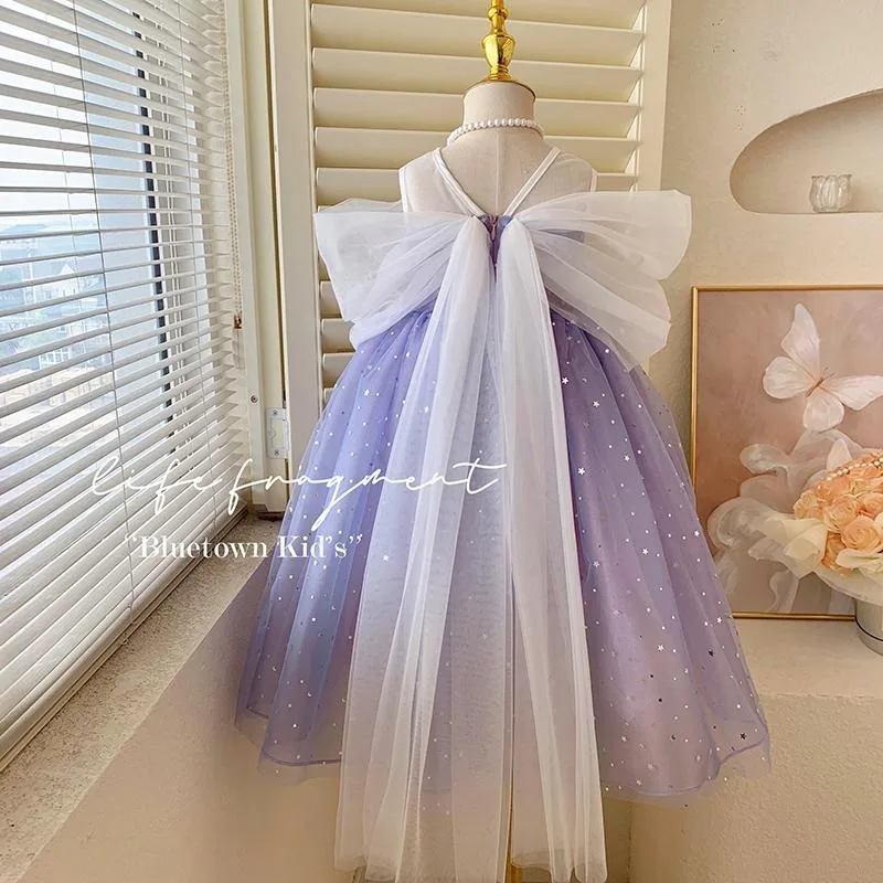 New Summer Princess Dress for Girls Shawl Mesh yarn Tank top dress Kids Newborn Birthday Party Performance costumes