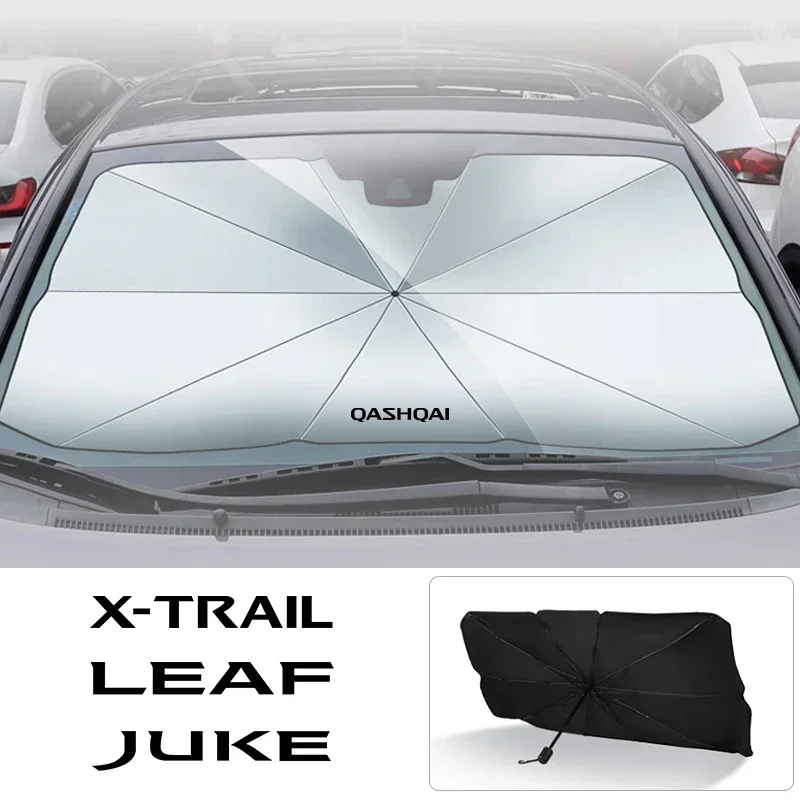 For Nissan Qashqai Juke Micra Leaf X-Trail Patrol Sentra Altima Tiida Rogue Maxima Teana Car Windshield Insulation Sunshade