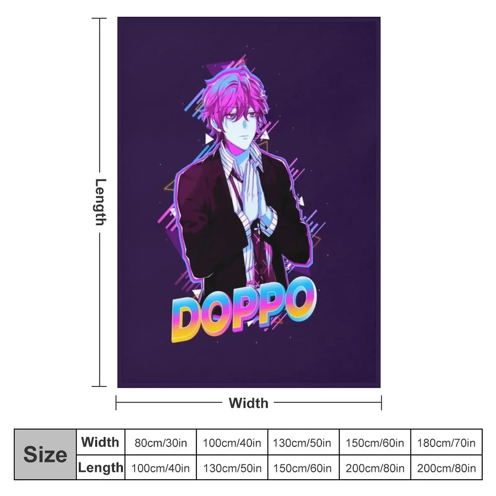 Doppo Kannonzaka Hypnosis Mic Throw Blanket Soft funny gift for winter Blankets