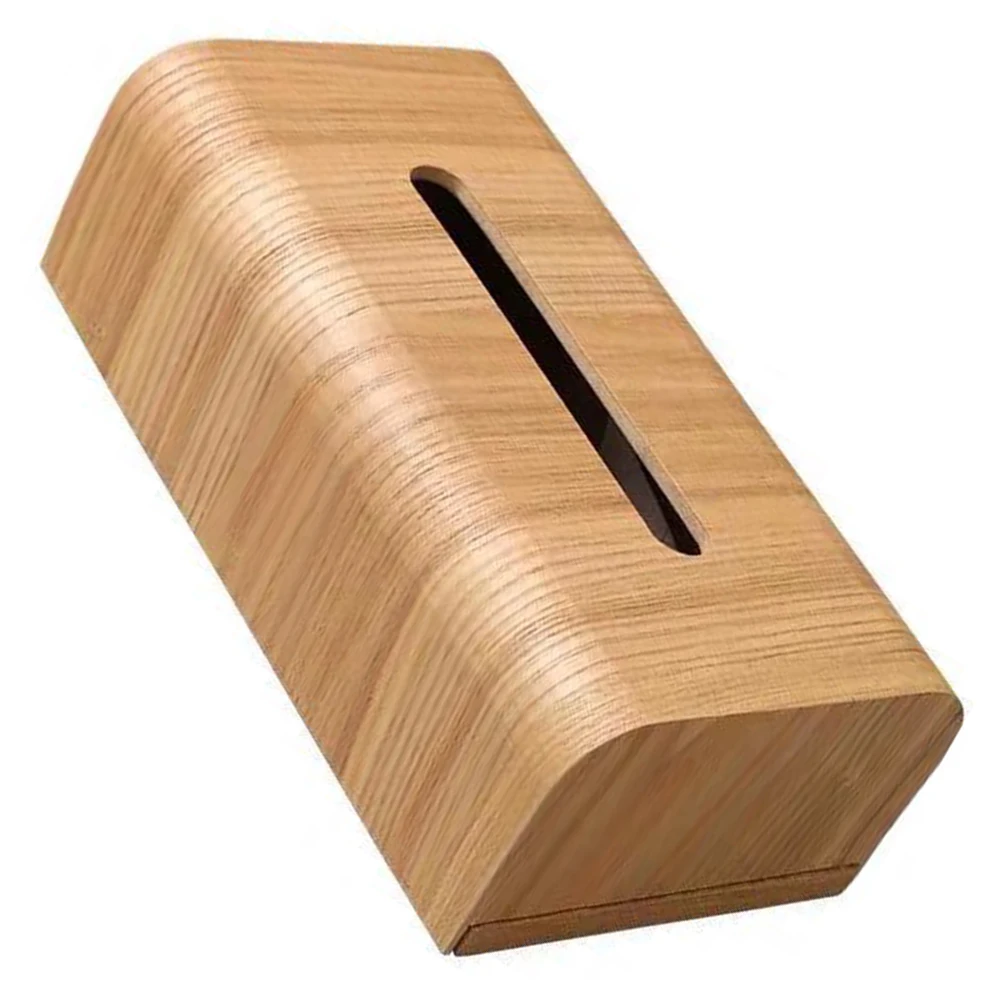 

Wooden Tissue High Quality Decorative Napkin Box Clear Grain Home Supplies Tabletop Napkin Case Living Room Desktop