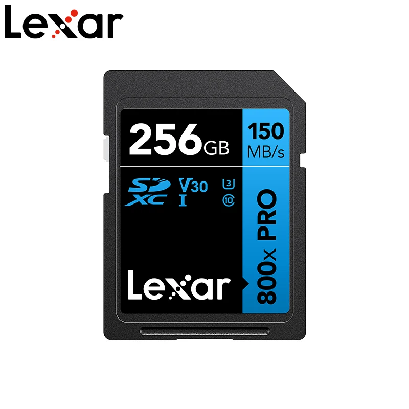 Lexar SD Card 800X ProMemory Card 128GB 64GB 32GB High Speed 150MB/s UHS-I Classe 10 3D 4K V30 Video Flash Card For Camera