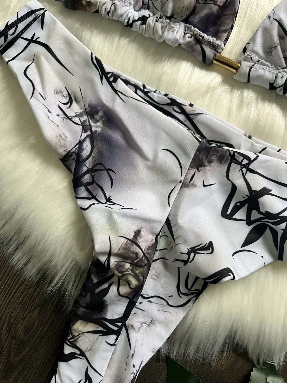 RUOTONSEPT 2024 새로운 섹시한 프린트 붕대 비키니 세트 여성 수영복 투피스 트라이앵글 수영복 수영복 브라질 Biquinis