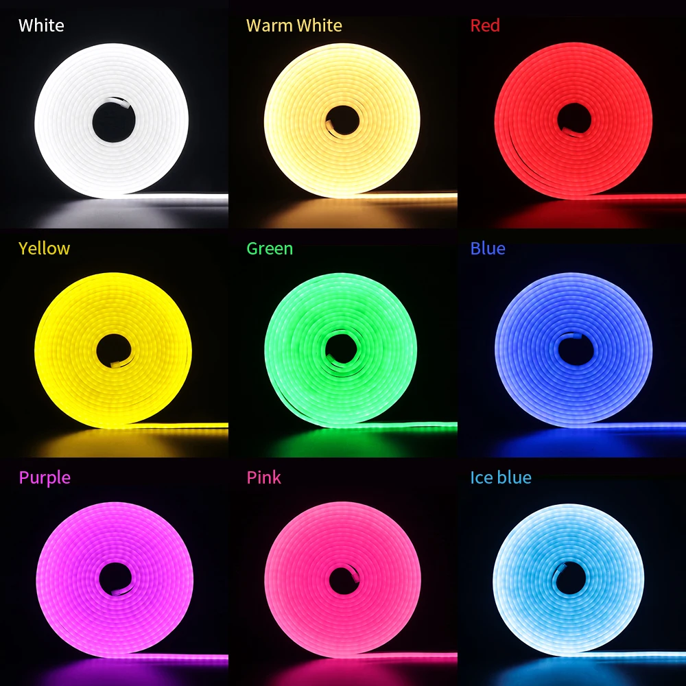 Neon LED Strip Light DC 12V 2835SMD Touch Dimmer Neon Rope Lights IP67 Waterproof Outdoor Use Decoration Flexible Neon LED Tape