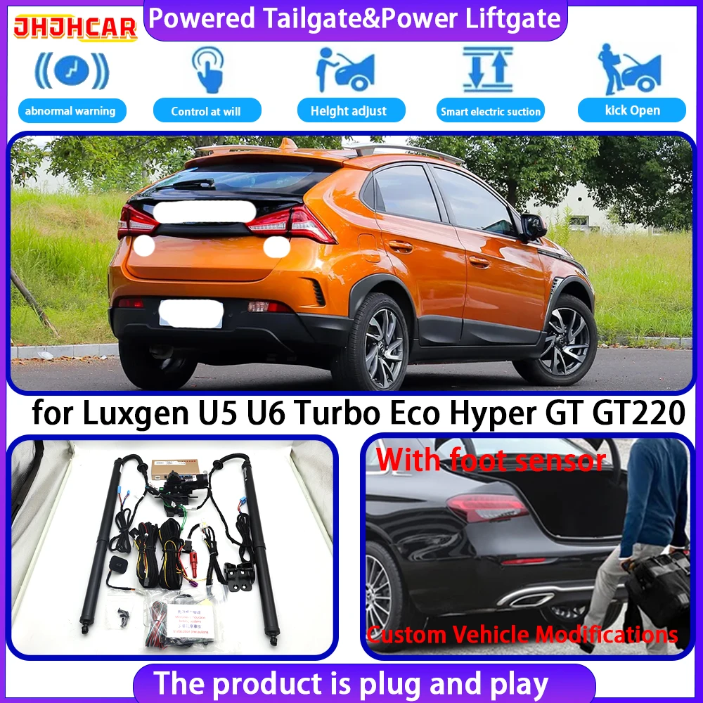 JHJHCAR for Luxgen U5 U6 Turbo Eco Hyper GT GT220 Neo Smart Automatic Electric Powered Tailgate Power Liftgate Tailgate System