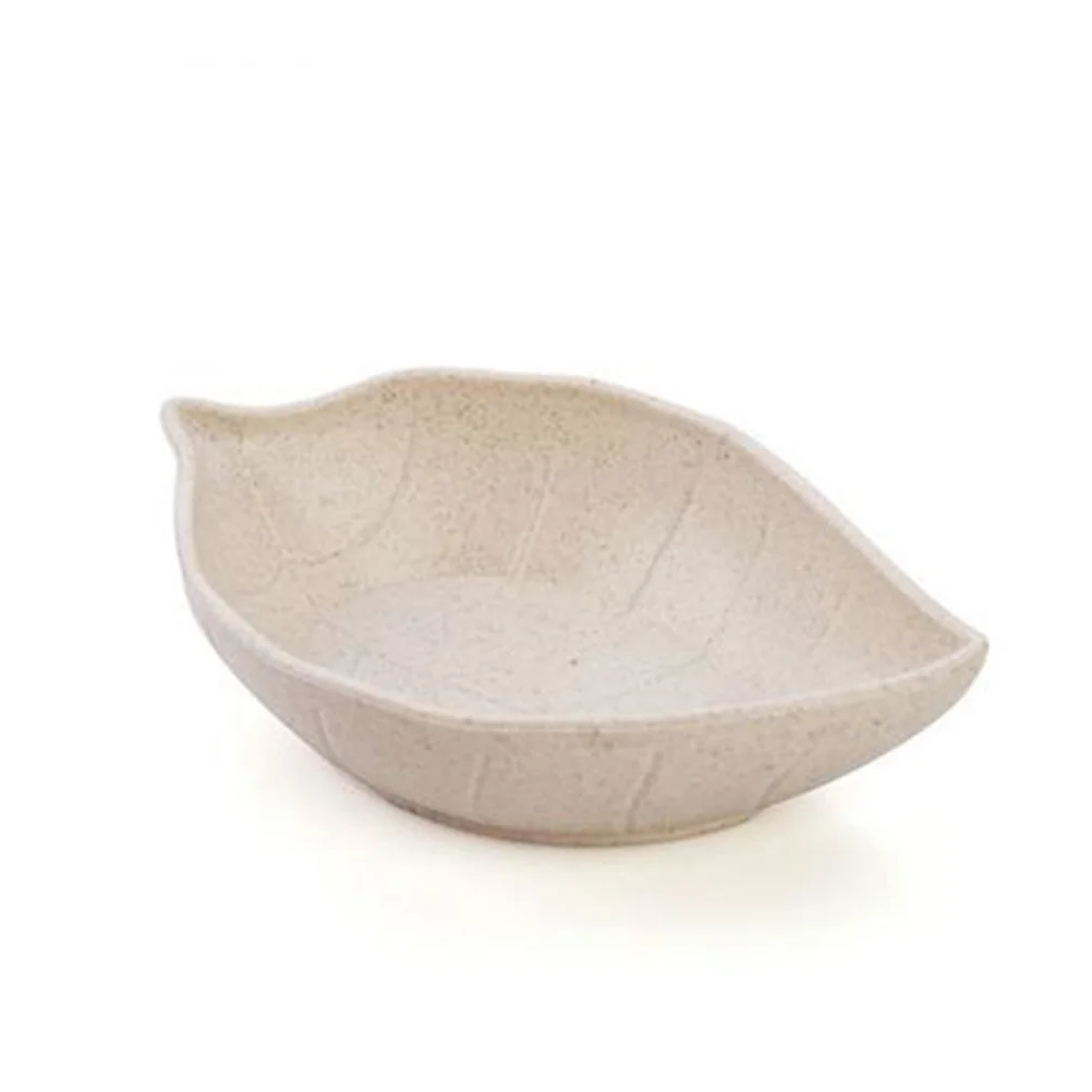 4 Pcs Seasoning Dish Creative Leaves Shape Food Sauce Dish Seasoning Bowl (11 x 7 x 25 cm)