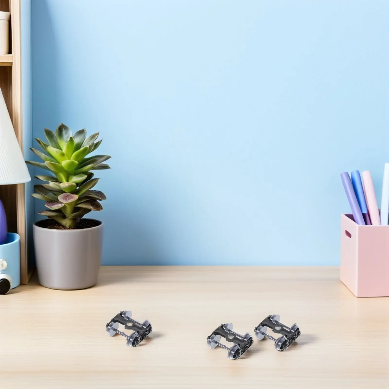 

12 шт. пластиковых железнодорожных колес черного цвета, реалистичные, для DIY-проектов, масштабные аксессуары для поездов, колеса для грузовых вагонов с роликовыми подшипниками