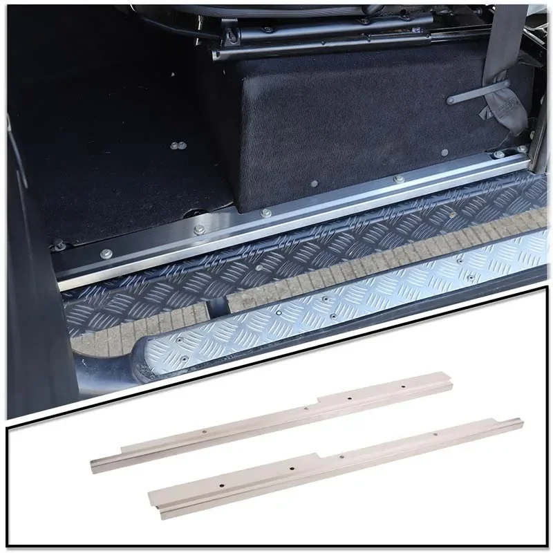 2Pcs Stainless Steel for Land Rover Defender 90 110 2004-2019 Car Inner Threshold Pedal Protector Cover Accessories
