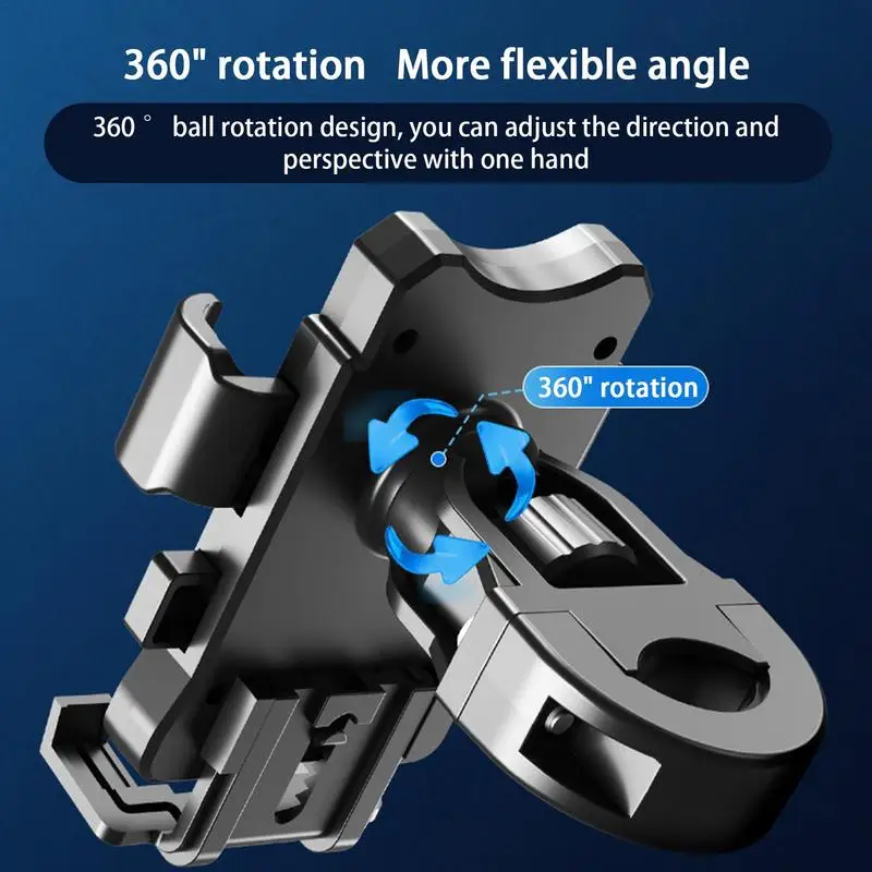 오토바이 자전거 휴대폰 홀더, 모토 바이크 내비게이션 지원 핸들 바, 백미러 마운트 클립 브래킷, 삼성 아이폰
