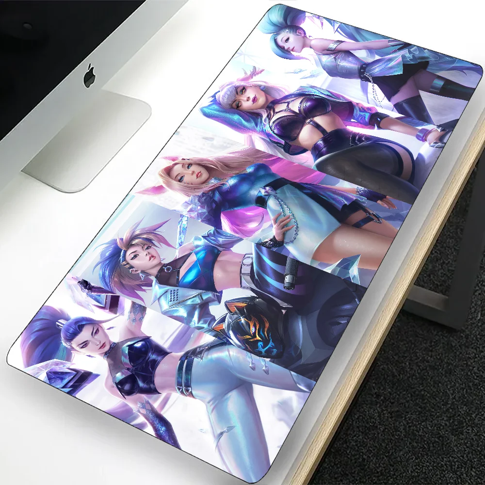 League of Legends Seraphine Large Gaming Mouse Pad Computer Mousepad PC Gamer Laptop Mouse Mat XXL Office Keyboard Mat Desk Pad