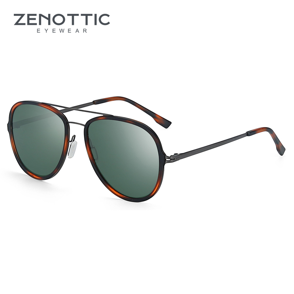  ZENOTTIC 100% UV400 Protection Urltra-Light Sunglasses for Women Male Classic Sports Driving Polarized Pilot Sun Glasses 