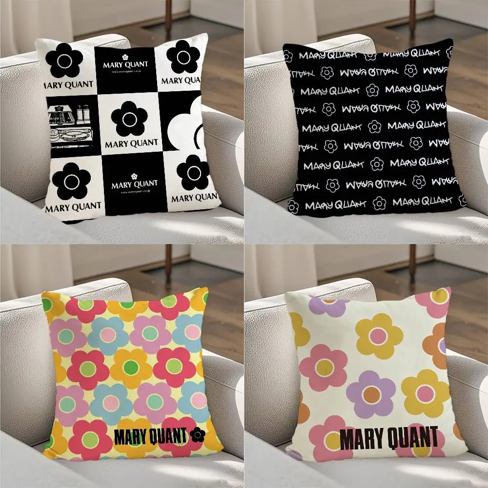 

M-Mary Quant Pillow Case Luxury Double-sided For Car Pillows 45x45 Cushions Cover Home And Decoration Sofa Pillowcase 50x50