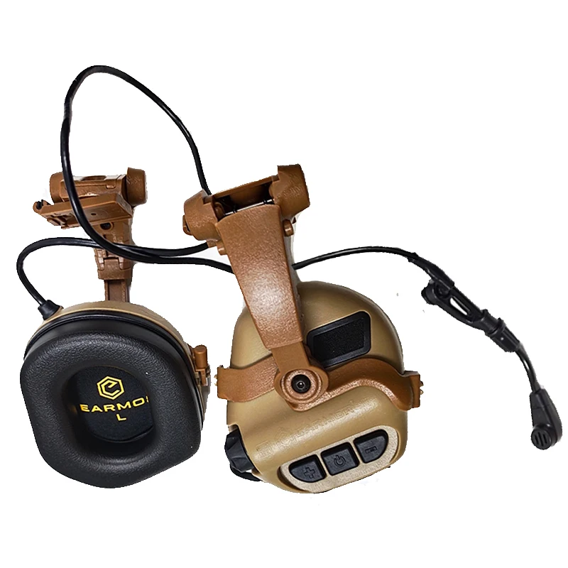 Imagem -06 - Tactical Capacete Militar Headphones Tiro Headphones Proteção Auditiva Ouvido Airsoft Earmor-m32x