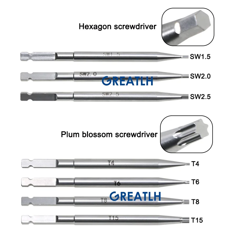 Orthopedic Screw Extractor Stainless AO Quick Coupling Screwdriver Quick Coupling Connection Handle Orthopedic Pet Instrument